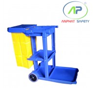 Xe đẩy vệ sinh công nghiệp ((L)1135mm x (W)510mm x (H)980 mm)